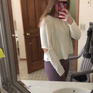 Light Pretty LongSleeve With Holes in Elbows